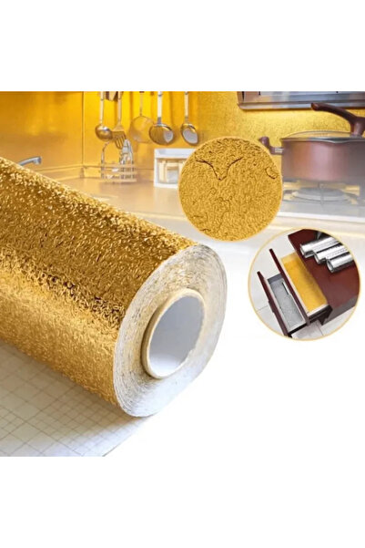 HEDİYEVİM Zlatna samolepljiva folija za kuhinjske ploče