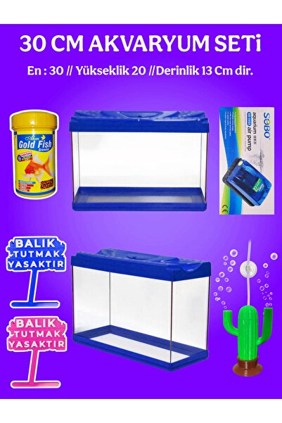 MD AKVARİST 30 Cm Akvaryum Seti ( Renk Belirtiniz )