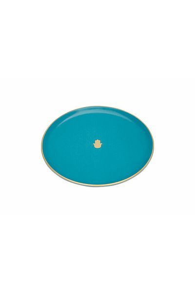 Porland Glamorous Turquoise Flat Plate 20 Cm