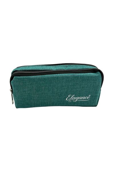 Elegance Turquoise Double Compartment Pen Bag