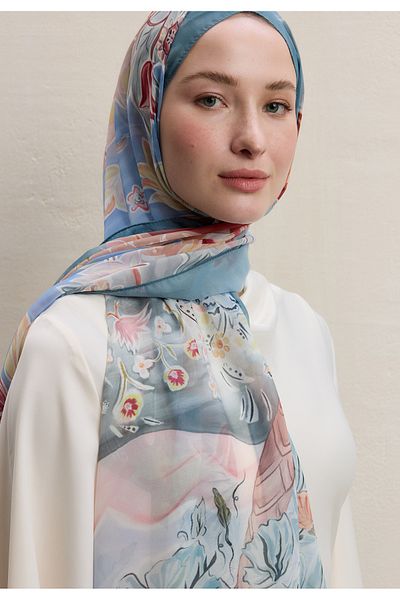 Fresh Of the Willed Tume (Silk Crepe) Ocean Sergi̇shedesi̇: Flower Dreams