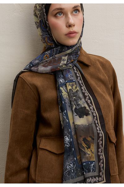 Fresh Carina Tenge Shawl, in the Color of the Earth