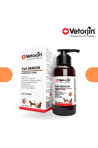 Vetorjin Kedi Köpek Bağışıklık Sistemi Güçlendirici Vetimmun 100 ml