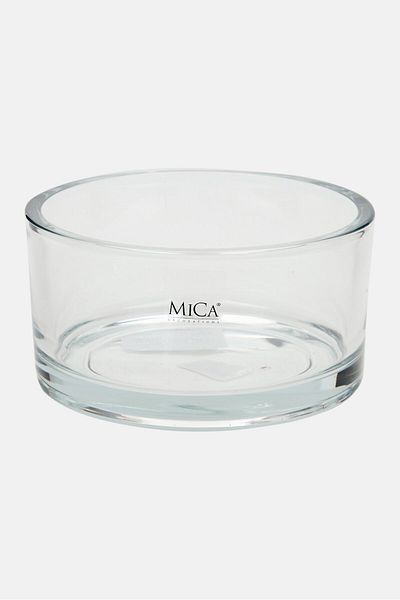 Muy Mucho Glass Round Bowl 8 H X 15 D Cm, Transparent