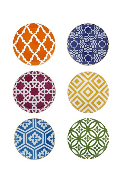 Porland Morocco 6'lı Pasta Tabak Seti 17 Cm