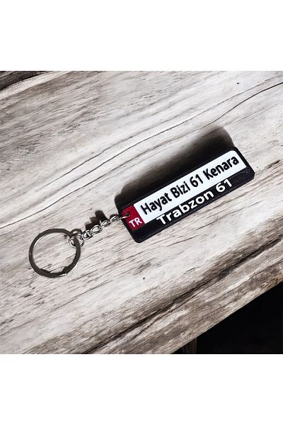 farklı bir hediye Trabzon License Plate Keychain