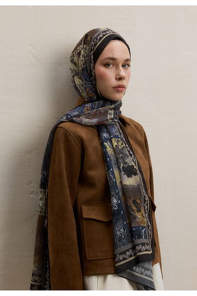 Fresh Carina Tenge Shawl, in the Color of the Earth