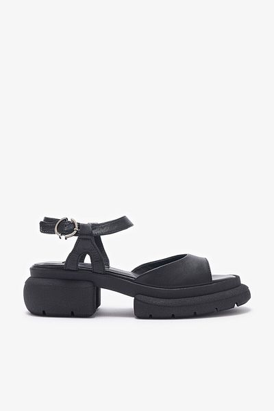 Louis Cardy Sandale de damă Helu din piele naturală neagră
