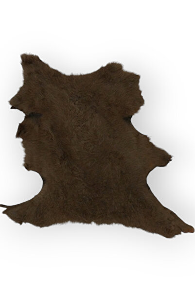 Ottoman Pouffe Hakiki Gerçek Deri Özel Seri Renkli Koyun Postu 49x53cm, Poste...