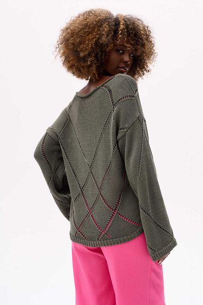 Blue Shadow Women's Pul Khaki Sweater