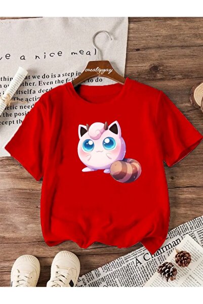 oneagılyazı Jiggly Puff Štampano Dete Oversize kroj T-shirt