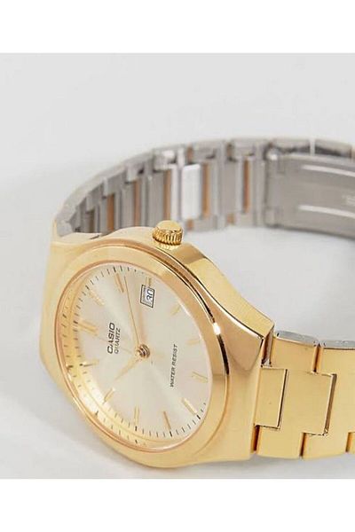 Casio Casio Men's Analog-Digital Watch with Metal Strap MTP-1170N-9A - 36 mm - Gold
