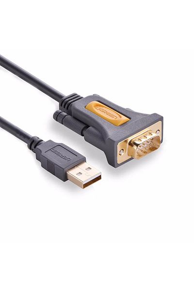 Ugreen يوجرين | كابل محول USB 2.0 A إلى DB9 RS-232 ذكر بطول 3 أمتار | أسود