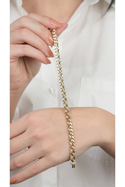 Arpaş 14 Ayar Altın Taşlı Gurmet Zincir