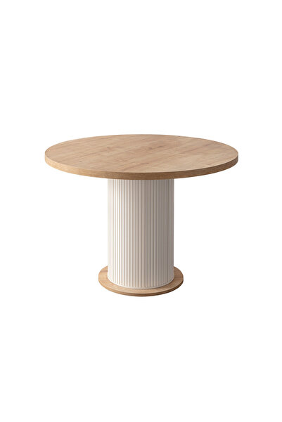 EDSY HOME Safir Meşe Yuvarlak Masa ( Ayak Plastik )