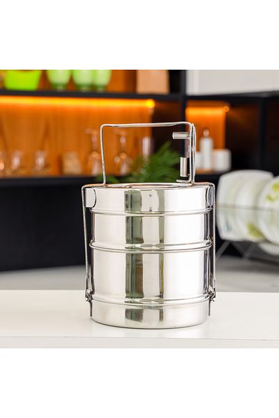 ROYALFORD 2 Layer Bombay Tiffin, Stainless Steel, RF10557