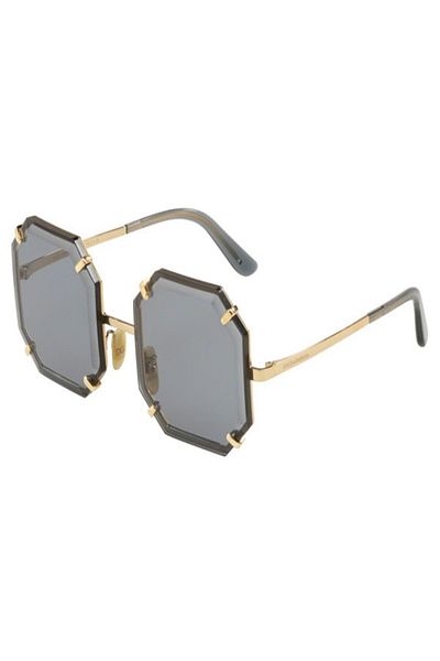 Dolce&Gabbana Women Asymmetrical Carnaby Sunglasses- Dg 2216 - Lense Size:55mm - Glod