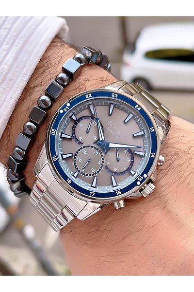 Ferrucci Men's Wristwatch with Steel Cord Function 3 Atm Waterproof with 2 Years Warranty+Bracelet as a Gift