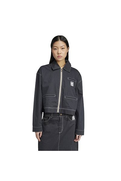 adidas Women's Casual Tracksuit Top Aop Crop Jacket Jj3141