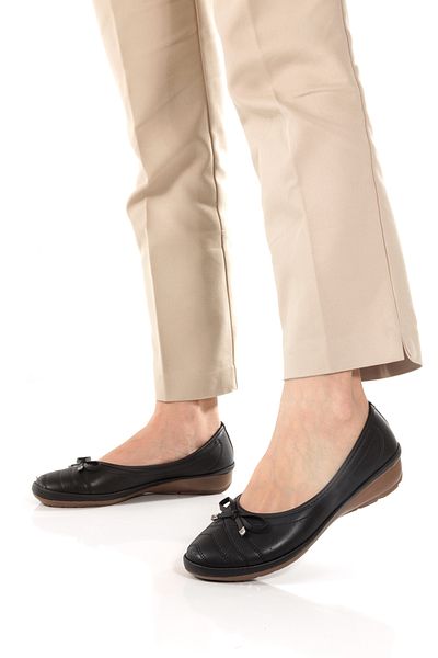 akay ayakkabı Laser, Bow Detail; Wedge Heel Comfort Casual Daily Walking Women's Shoes