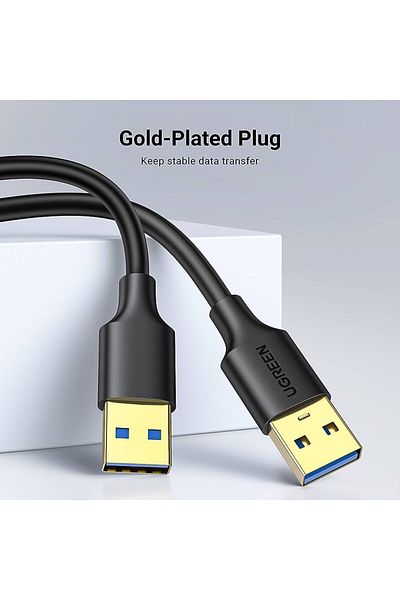 Ugreen | USB 3.0 AM To AM Cable  3M |Black