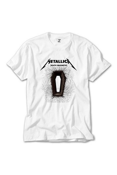 Z zepplin Λευκό μπλουζάκι Metallica Death Magnetic Albums