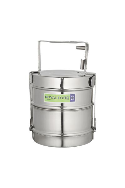 ROYALFORD 2 Layer Bombay Tiffin, Stainless Steel, RF10557