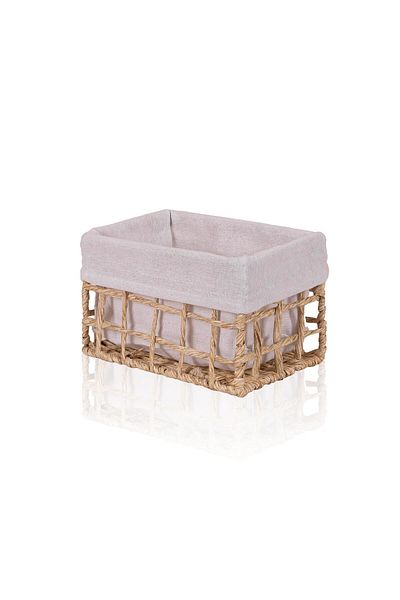 The Mia Braid Wicker Organizer Basket Natural 22X14X13 cm