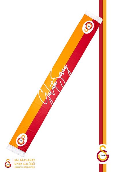 Galatasaray Eșarfă Kaškol cu ​​șal imprimat în două sensuri și stilou hibrid fără epuizare cu cutie de lemn