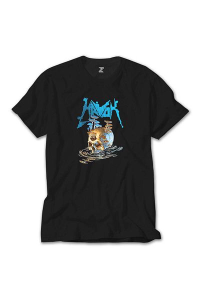 Z zepplin Μαύρο T-shirt Havok Skull
