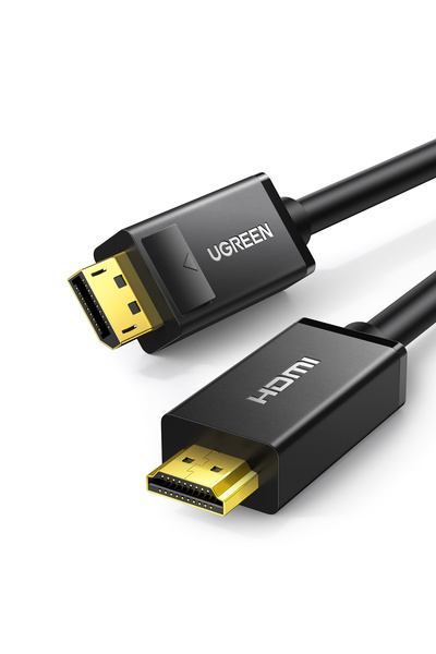 Ugreen يوجرين | كابل من منفذ العرض ذكر إلى HDMI ذكر، 3 أمتار | أسود