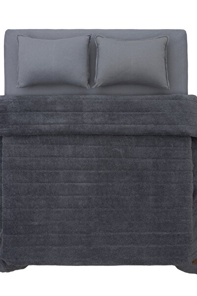 Koza Home Koza Lun Gray Bedspread Set Double 9083 230 X 240