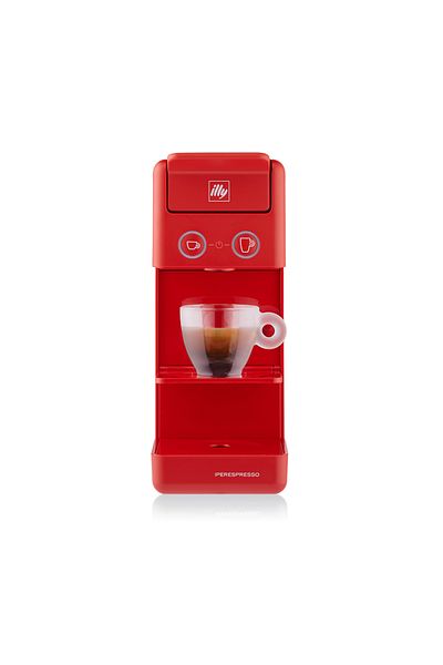 illy Y3.3 Iperespresso Machine Compatible with Iperespresso Capsules, 19bar - Red