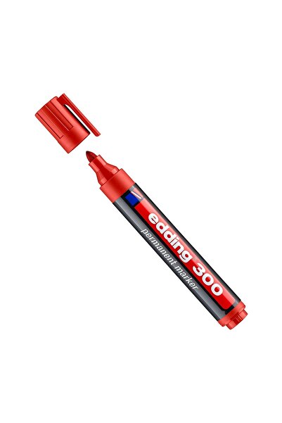Edding Permanent Marker Round Tip Red Ed-300