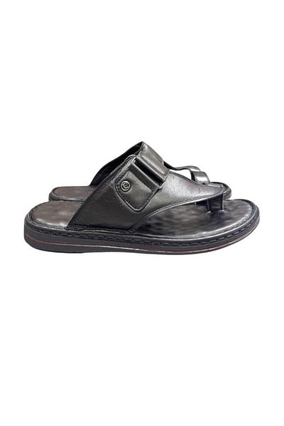 Pierre Cardin Flip Flop Sole Genuine Leather Men's Slippers