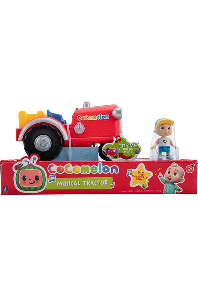 Cocomelon MUSical Tractor Vehicle With Figure, Black, Cmw0038