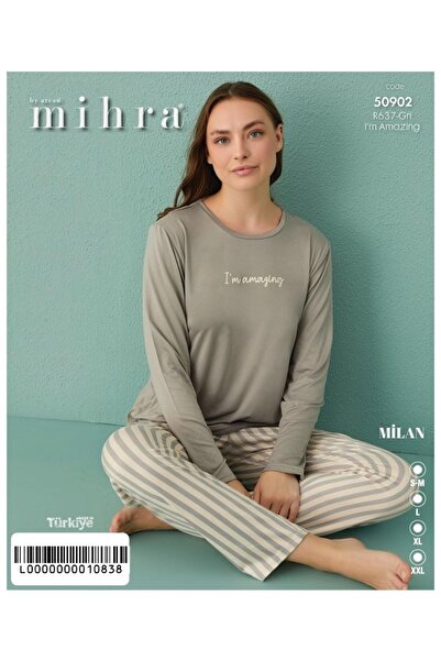 Mihra Milan Gri Pijama Takımı