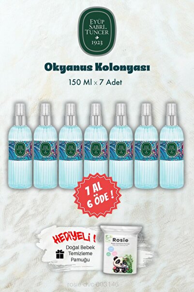 Eyüp Sabri Tuncer Okyanus Kolonyası 150 ML 7 AL 6 ÖDE ve ROSIE Hediye