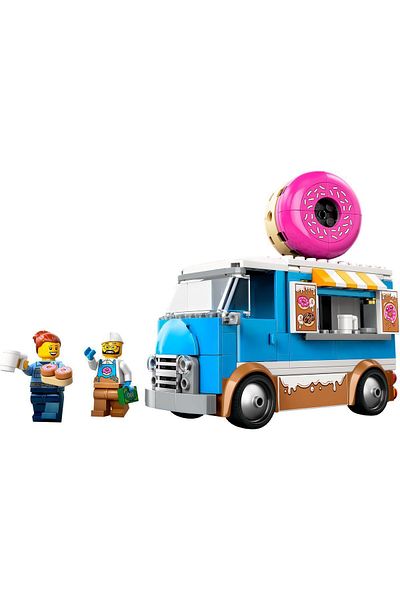 LEGO ® City Doughnut Truck Playset Vendor Vehicle Toy for Kids Aged 5 and over 60452