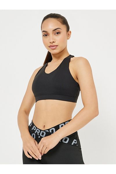 Styli Cross Back Firm Support Sports Bra Top