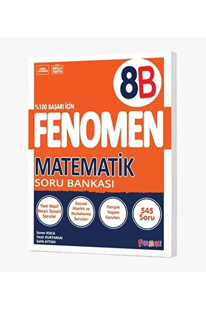 Gama Yayınları Fenomen Yayıncılık 8. Sınıf LGS Fenomen Matematik Soru Bankası