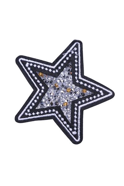 Hangora Applique Iron-On Stone Star Crest 5 cm