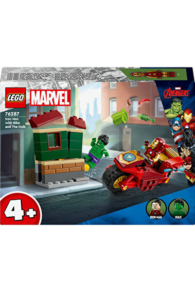 LEGO ® Marvel Iron Man with Bike and The Hulk Playset 76287