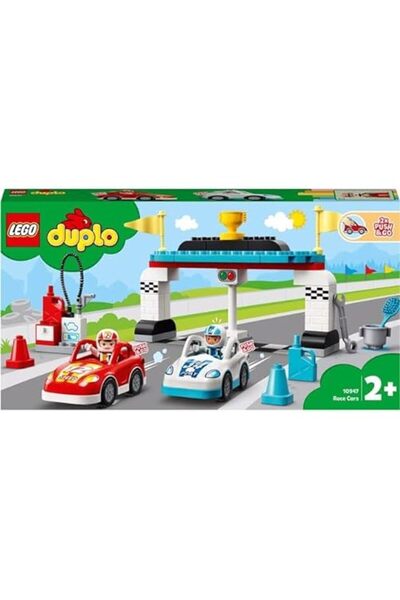 LEGO DUPLO® Town Race Cars 10947 - Cool Race Car Toy Building Set (44 Pieces)