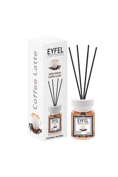 Eyfel Coffee Latte aroma room air freshener with sticks, 120ml