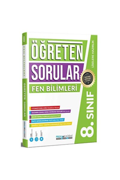 Pruva Akademi Pruva Yayınları 8. Sınıf Öğreten Sorular Fen Bilimleri