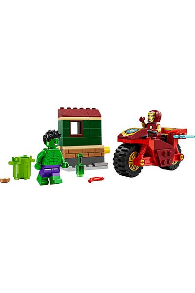 LEGO ® Marvel Iron Man with Bike and The Hulk Playset 76287