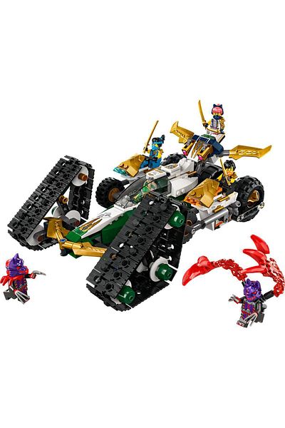 LEGO NINJAG O Ninja Team Combo Vehicle 71820 - For Ages 9 and Up, With Glider and Race Car Function