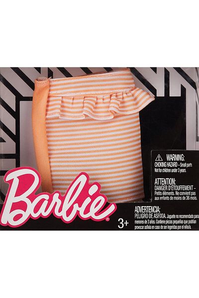 Barbie Fph22 Bottoms Fashion, Orange/White