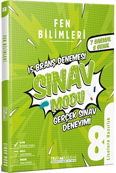 Pruva Akademi 8. Sınıf Sınav Modu Fen Bilimleri Branş Denemesi